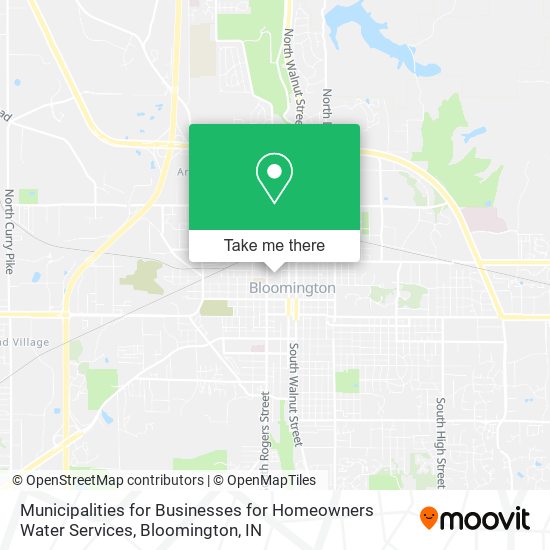 Municipalities for Businesses for Homeowners Water Services map