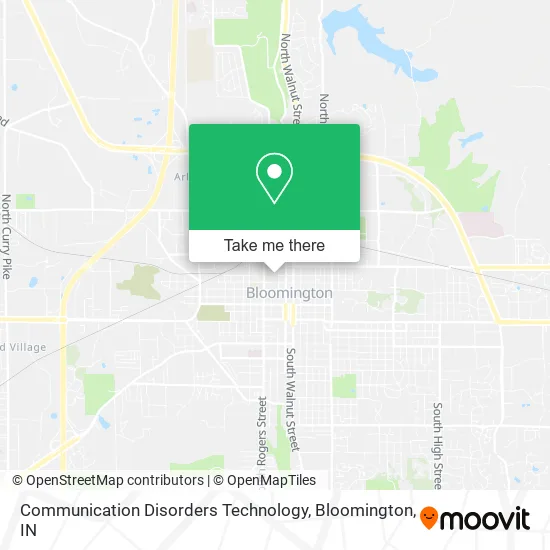 Communication Disorders Technology map