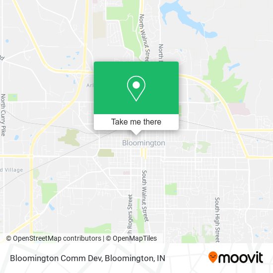 Bloomington Comm Dev map