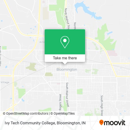 Mapa de Ivy Tech Community College