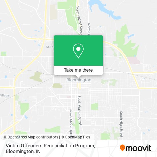 Victim Offenders Reconciliation Program map