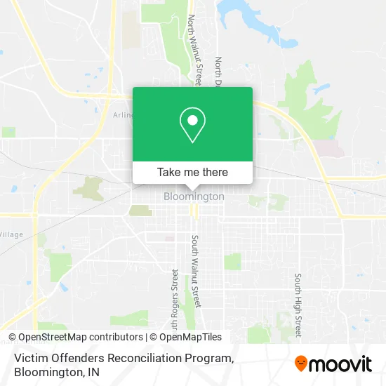 Victim Offenders Reconciliation Program map