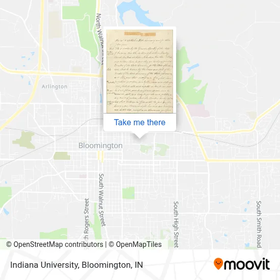 Indiana University map