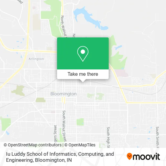 Mapa de Iu Luddy School of Informatics, Computing, and Engineering