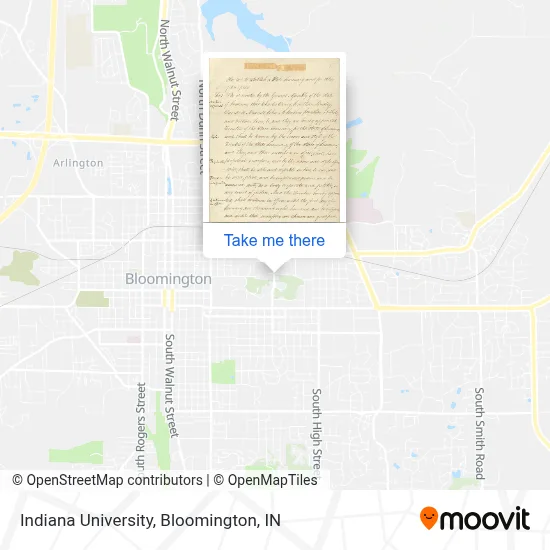 Indiana University map