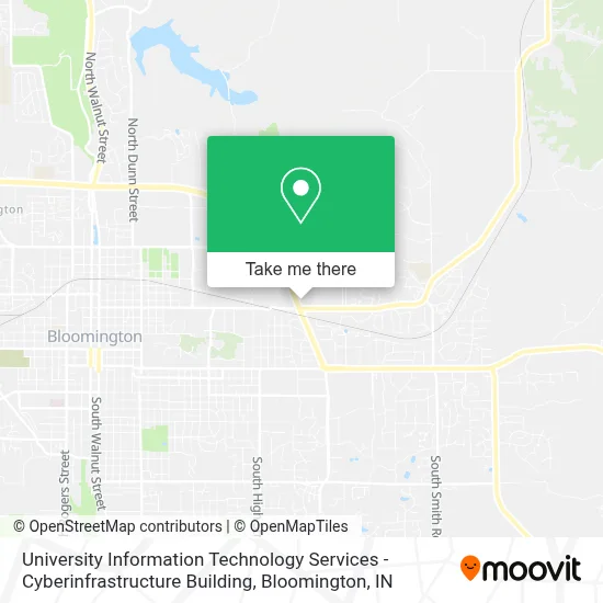 University Information Technology Services - Cyberinfrastructure Building map