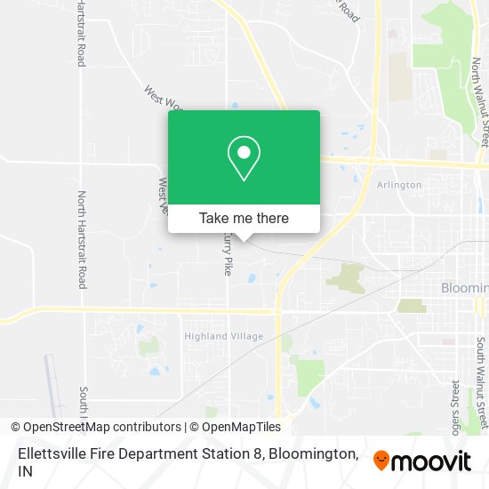 Ellettsville Fire Department Station 8 map