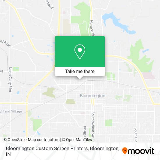 Bloomington Custom Screen Printers map