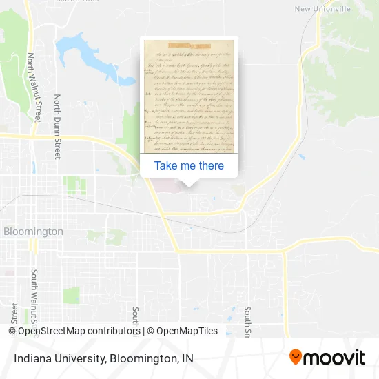 Indiana University map