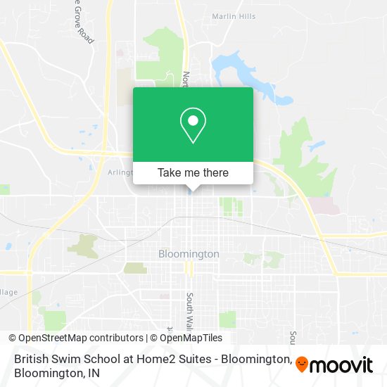 Mapa de British Swim School at Home2 Suites - Bloomington