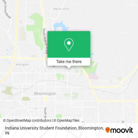 Indiana University Student Foundation map