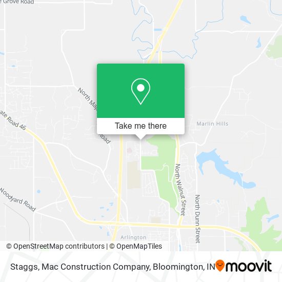 Staggs, Mac Construction Company map
