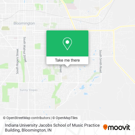 Indiana University Jacobs School of Music Practice Building map