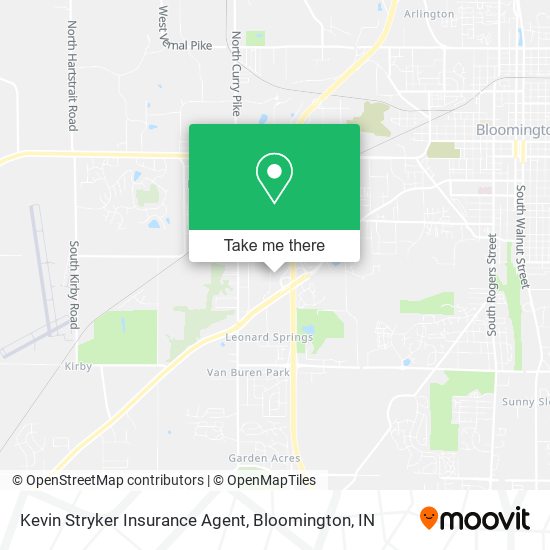 Kevin Stryker Insurance Agent map