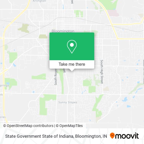 Mapa de State Government State of Indiana