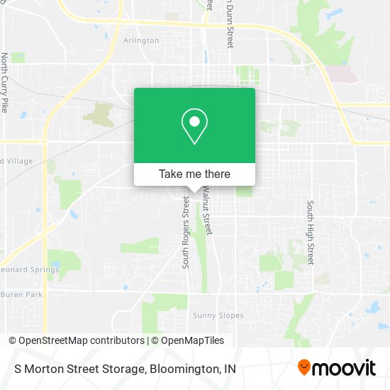 S Morton Street Storage map