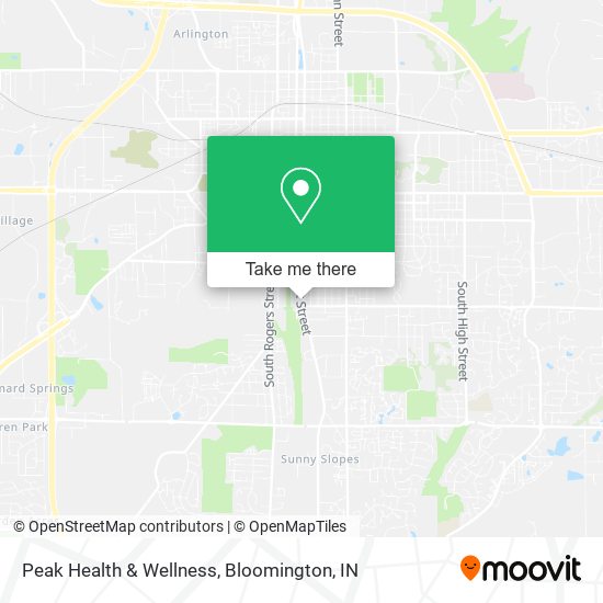 Mapa de Peak Health & Wellness