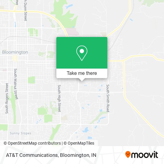 Mapa de AT&T Communications