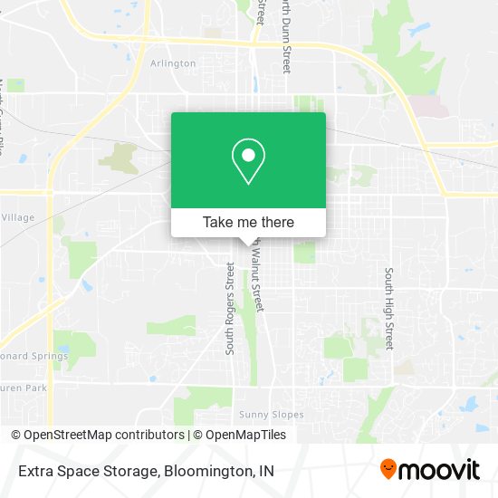 Extra Space Storage map