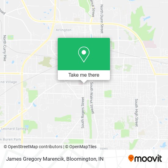 Mapa de James Gregory Marencik