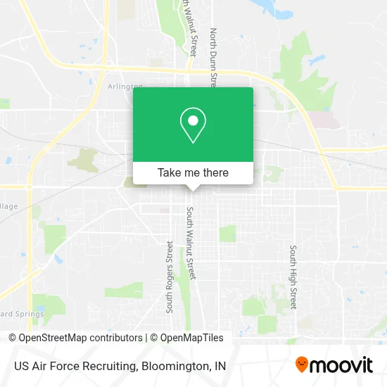 US Air Force Recruiting map