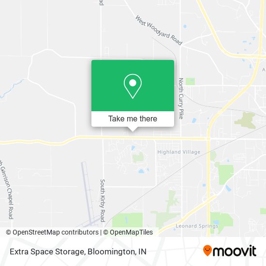 Extra Space Storage map