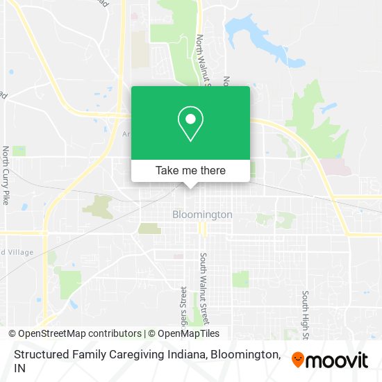 Structured Family Caregiving Indiana map