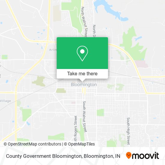 County Government Bloomington map