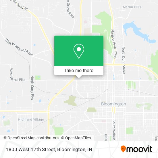 1800 West 17th Street map