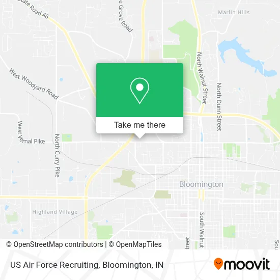 US Air Force Recruiting map