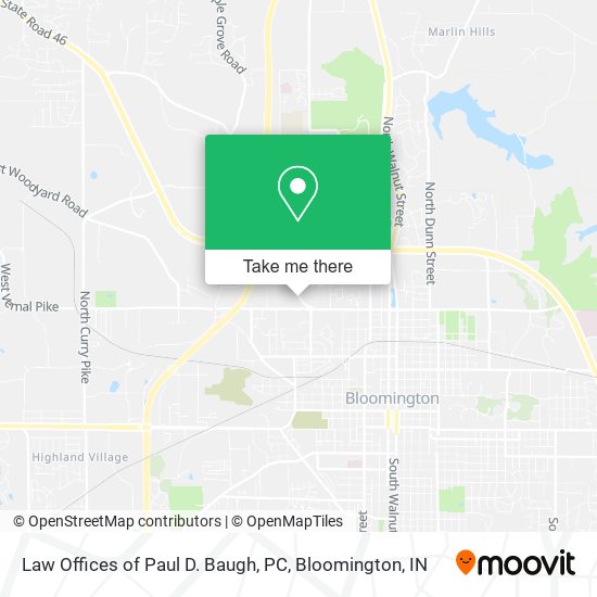 Mapa de Law Offices of Paul D. Baugh, PC