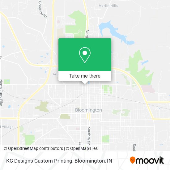 KC Designs Custom Printing map