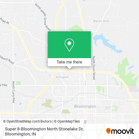 Super 8-Bloomington North Stonelake Dr map