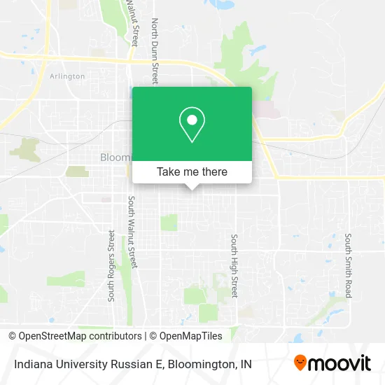 Indiana University Russian E map