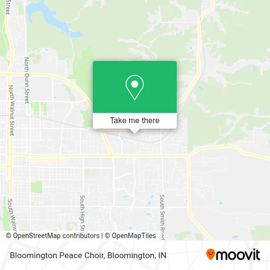 Bloomington Peace Choir map