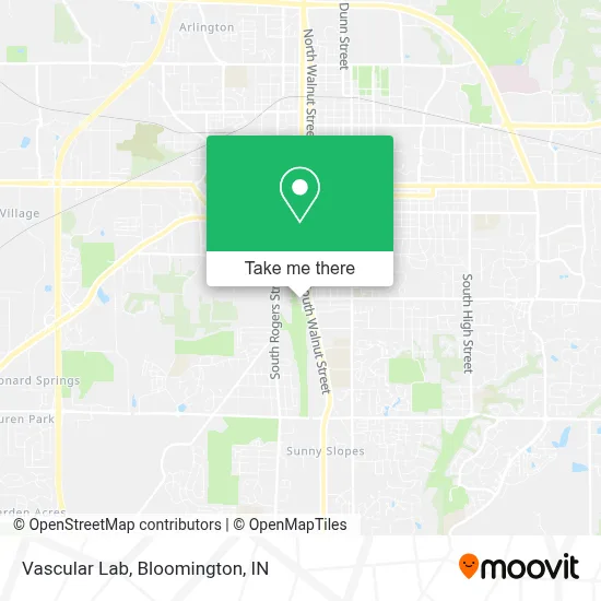 Vascular Lab map