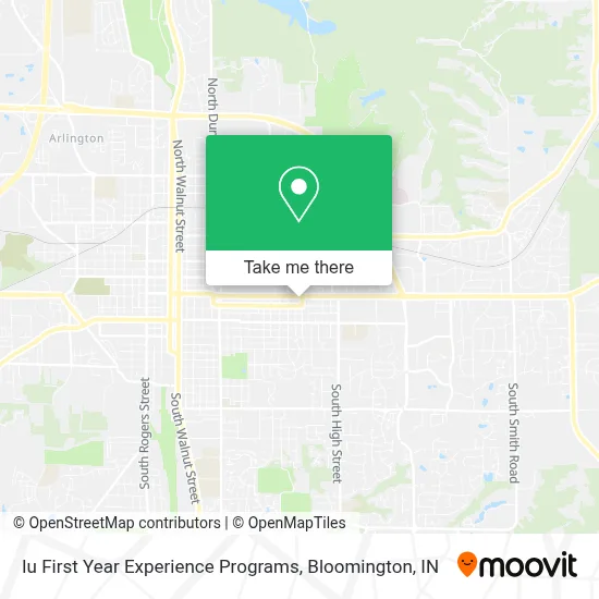 Iu First Year Experience Programs map