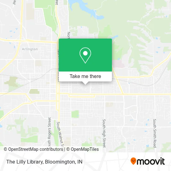 The Lilly Library map