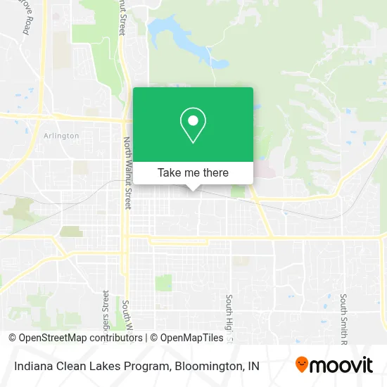 Indiana Clean Lakes Program map