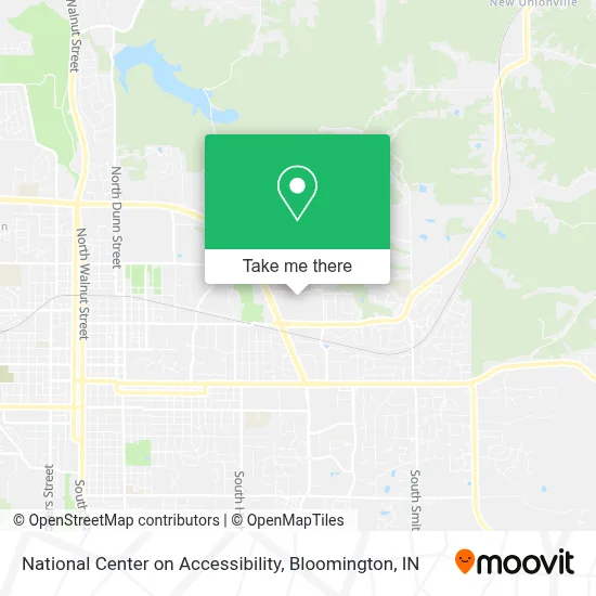 National Center on Accessibility map