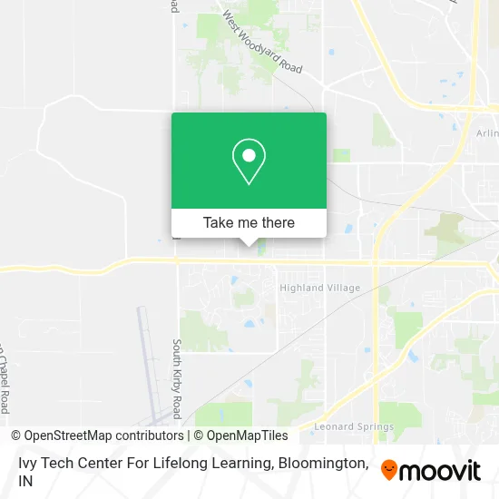 Ivy Tech Center For Lifelong Learning map