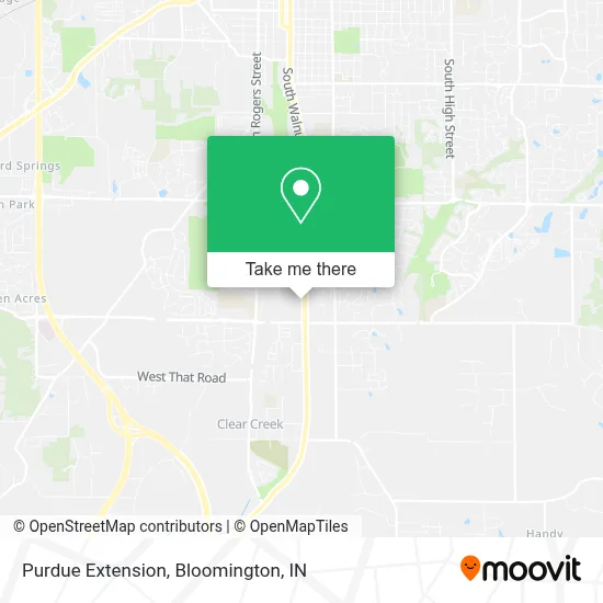 Purdue Extension map