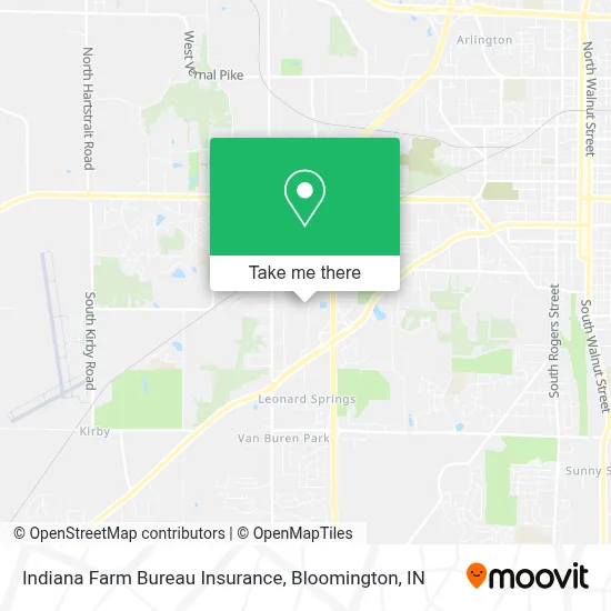 Indiana Farm Bureau Insurance map
