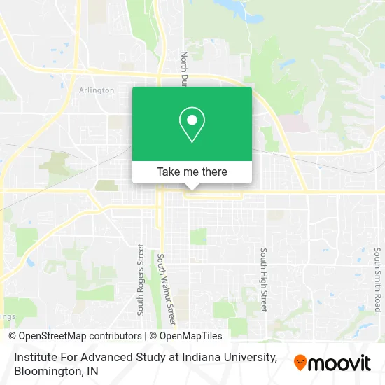 Institute For Advanced Study at Indiana University map