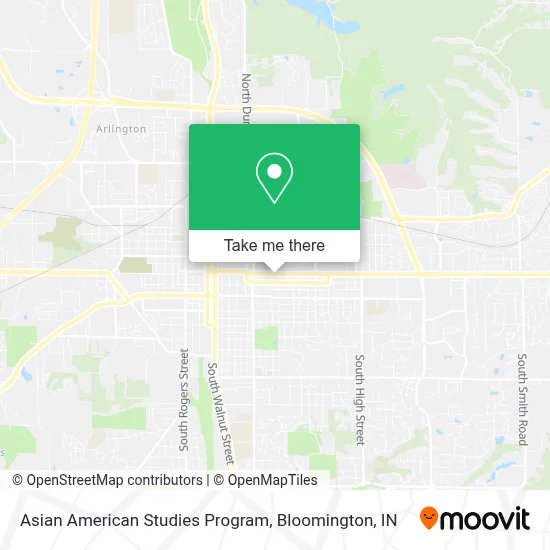 Asian American Studies Program map