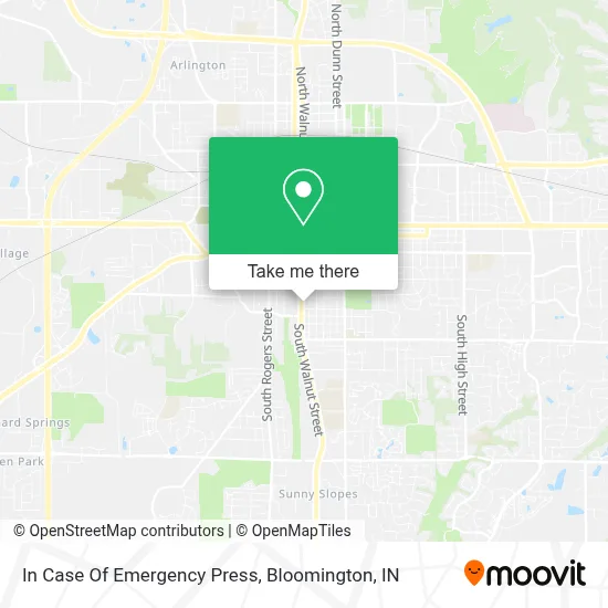 In Case Of Emergency Press map