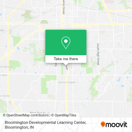 Bloomington Developmental Learning Center map