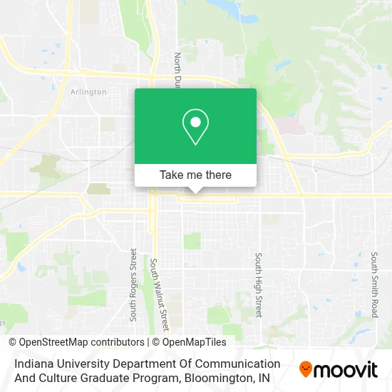 Indiana University Department Of Communication And Culture Graduate Program map