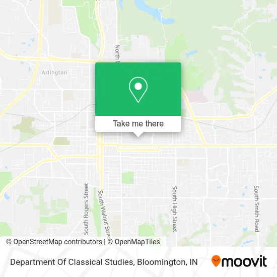Department Of Classical Studies map