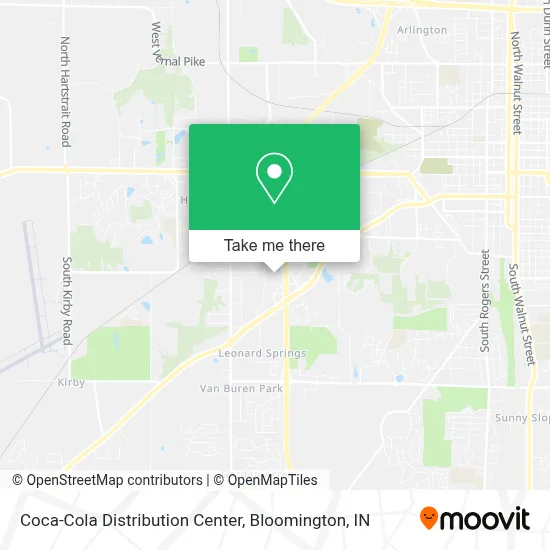 Coca-Cola Distribution Center map